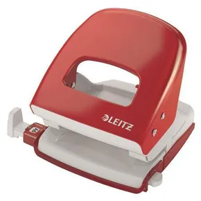 Teljesen fém asztali lyukasztó "NeXXt 5008 Wow", piros, 30 lapos, LEITZ